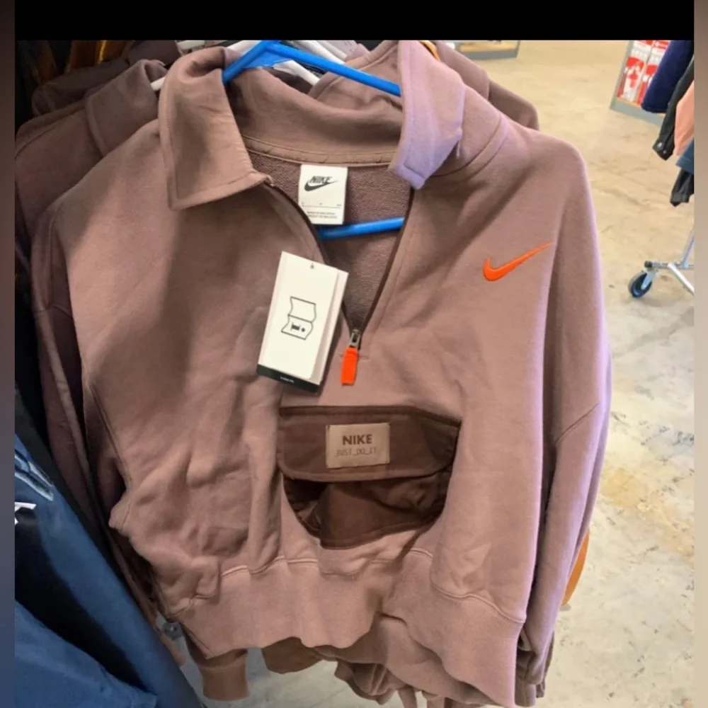 Nike Exclusive Sample With Tag Sportswear front pouch 3/4 zip jacket